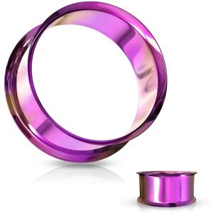 Piercing Street Piercing tunnel creux oreille en acier violet - Violet