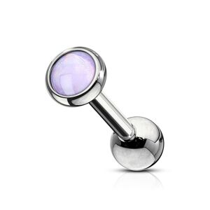 Piercing Street Piercing oreille cartilage helix pierre lumineuse violette - Argente