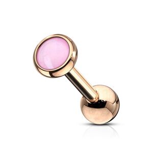 Piercing Street Piercing oreille cartilage helix rose pierre lumineuse rose - Or Rose