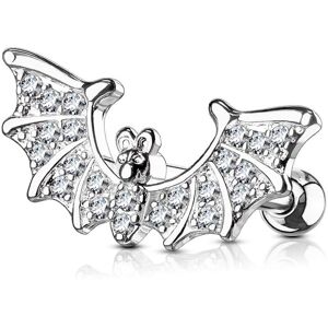 Piercing Street Piercing cartilage oreille chauve-souris - Argente