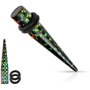 Piercing Street Piercing ecarteur acrylique damier multicolore - Multicolore