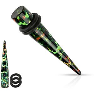 Piercing Street Piercing ecarteur acrylique leopard multicolore - Multicolore