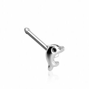 Piercing Street Piercing nez Argent 925/1000 Tige Droite Dauphin - Argente