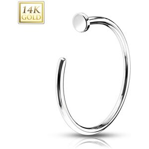 Piercing Street Piercing nez anneau Or blanc 14K - Argente