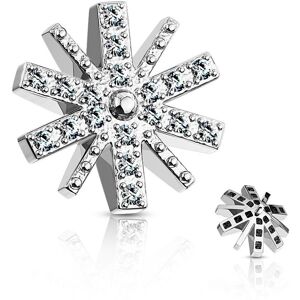 Piercing Street Piercing microdermal flocon de neige - Argente