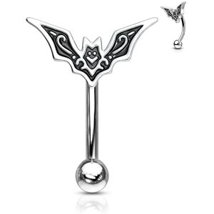 Piercing Street Piercing arcade acier chauve-souris - Argente