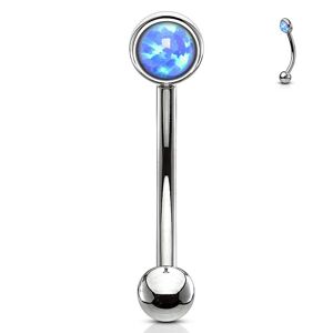 Piercing Street Piercing arcade acier opale bleu - Argente