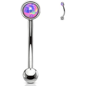 Piercing Street Piercing arcade acier opale violet - Argente