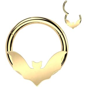 Piercing Street Piercing anneau clicker dore chauve-souris (oreille, daith, septum) - Dore