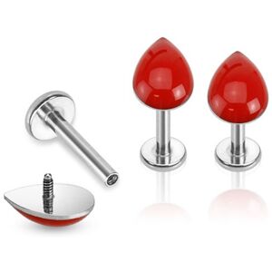 Piercing Street Piercing oreille levre goutte de sang - Argente