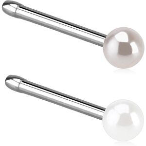 Piercing Street Piercing nez tige droite perle - Argente