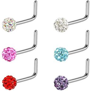 Piercing Street Piercing nez tige L crystal -