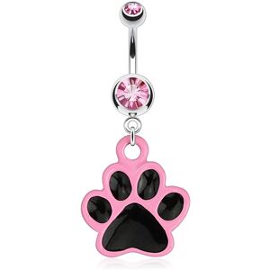 Piercing Street Piercing nombril patte animal - Argente