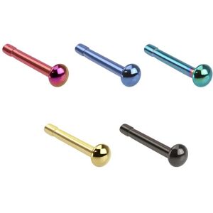 Piercing Street Piercing nez tige droite dôme -