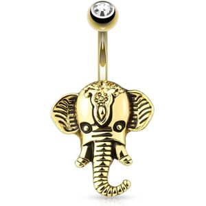 Piercing Street Piercing nombril plaque or elephant - Dore