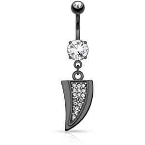 Piercing Street Piercing nombril hematite dent de dragon - Hematite