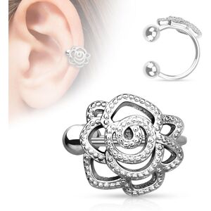 Piercing Street Faux piercing oreille rose - Argente