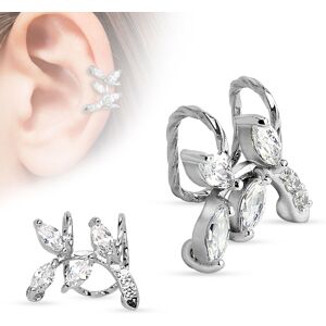 Piercing Street Faux piercing oreille feuilles - Argente