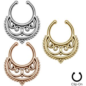 Piercing Street Faux piercing septum croissant courbes -