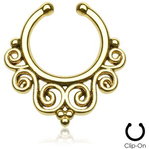 Piercing Street Faux piercing septum courbes tribales -