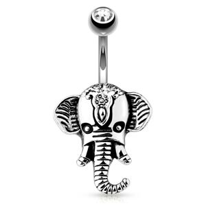 Piercing Street Piercing nombril elephant - Argente