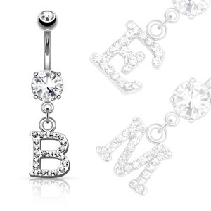 Piercing Street Piercing nombril initiale strass -