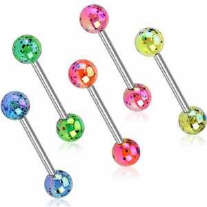 Piercing Street Piercing langue taches metallise - Multicolore