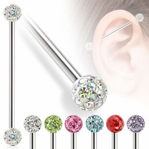 Piercing Street Piercing industriel oreille crystal ferido - Multicolore