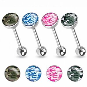 Piercing Street Piercing langue camouflage - Argente