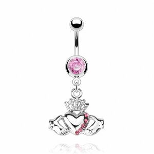 Piercing Street Piercing nombril Pendentif Claddagh - Argente