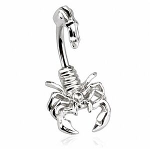 Piercing Street Piercing nombril Scorpion - Argente