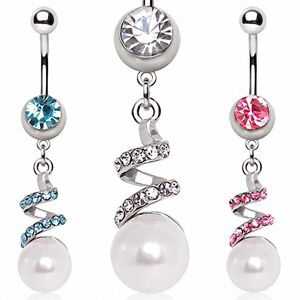 Piercing Street Piercing nombril serpentin perle -