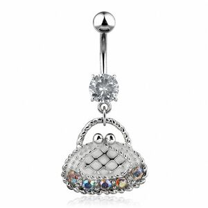 Piercing Street Piercing nombril sac a main - Argente