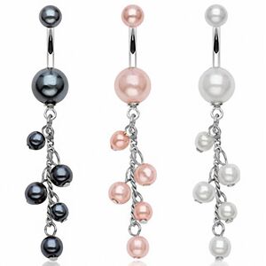 Piercing Street Piercing nombril perles chaine - Argente