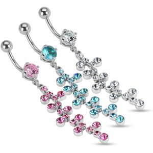 Piercing Street Piercing nombril chaine bulles - Argente