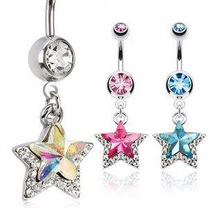 Piercing Street Piercing nombril pendentif etoile - Argente