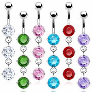 Piercing Street Piercing nombril triple pierre -