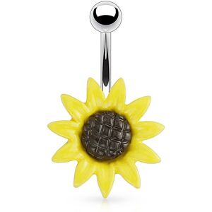 Piercing Street Piercing nombril tournesol - Argente