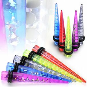 Piercing Street Piercing Ecarteur Acrylique UV Tourbillon Holographique - Multicolore