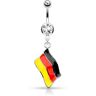 Piercing Street Piercing nombril Drapeau Allemagne - Argenté