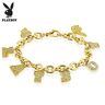 Piercing Street Bracelet Playboy doré charms strass -