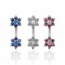 Piercing Street Piercing nombril deux fleurs -