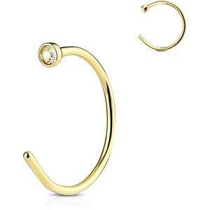 Piercing Street Piercing nez anneau doré strass