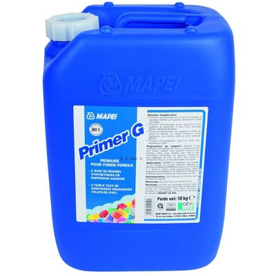 MAPEI Primaire d'adhérence pour supports poreux PRIMER G - Bidon 5L - Publicité MAPEI Primaire d'adhérence pour supports poreux PRIMER G - Bidon 5L - Publicité