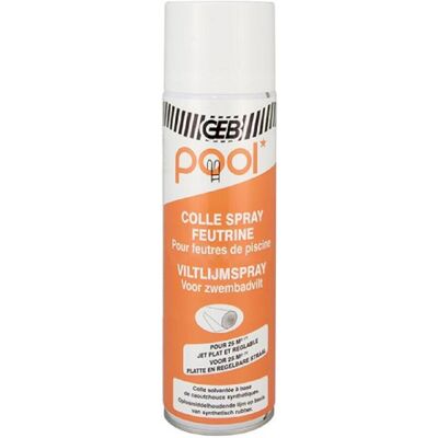 GEB Pool colle spray feutrine (500 ml) - Pool colle feutrine aérosol 500 ml - Publicité GEB Pool colle spray feutrine (500 ml) - Pool colle feutrine aérosol 500 ml - Publicité