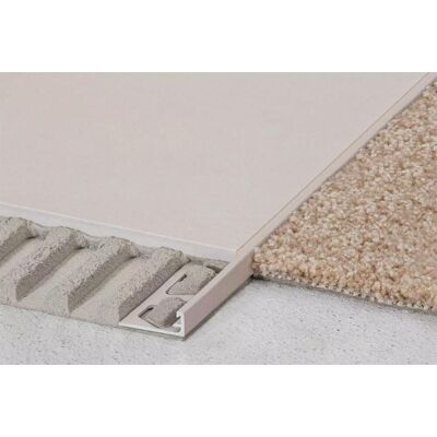 SCHLUTER Profilé de finition SCHIENE-AC 60 - Coloris: beige clair - hauteur: 6mm - longueur: 2,5ML - Publicité SCHLUTER Profilé de finition SCHIENE-AC 60 - Coloris: beige clair - hauteur: 6mm - longueur: 2,5ML - Publicité