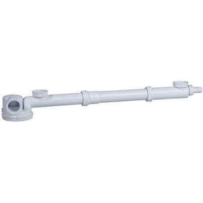 WIRQUIN Tubulure avec siphon extraplat intégré et rallonge pour évier - Blanc - Publicité WIRQUIN Tubulure avec siphon extraplat intégré et rallonge pour évier - Blanc - Publicité