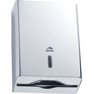 PELLET Distributeur papier essuie-mains - Inox - finition poli brillant - Publicité PELLET Distributeur papier essuie-mains - Inox - finition poli brillant - Publicité