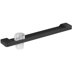 PELLET Tablette de lavabo porte verre ALUR - Coloris : Noir mat - Publicité PELLET Tablette de lavabo porte verre ALUR - Coloris : Noir mat - Publicité