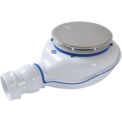 NICOLL Bonde siphoïde pour receveur de douche Turboflow 2 (Diamètre 90 mm) - avec capot en métal chromé - Publicité NICOLL Bonde siphoïde pour receveur de douche Turboflow 2 (Diamètre 90 mm) - avec capot en métal chromé - Publicité
